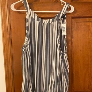 Torrid Blue/white halter cami *NWT*